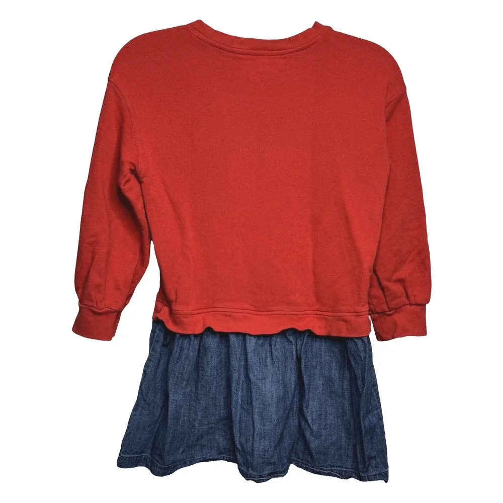 Tommy Hilfiger Dress Girls XL‎ High Risk Red White H Dress Sweatshirt Casual